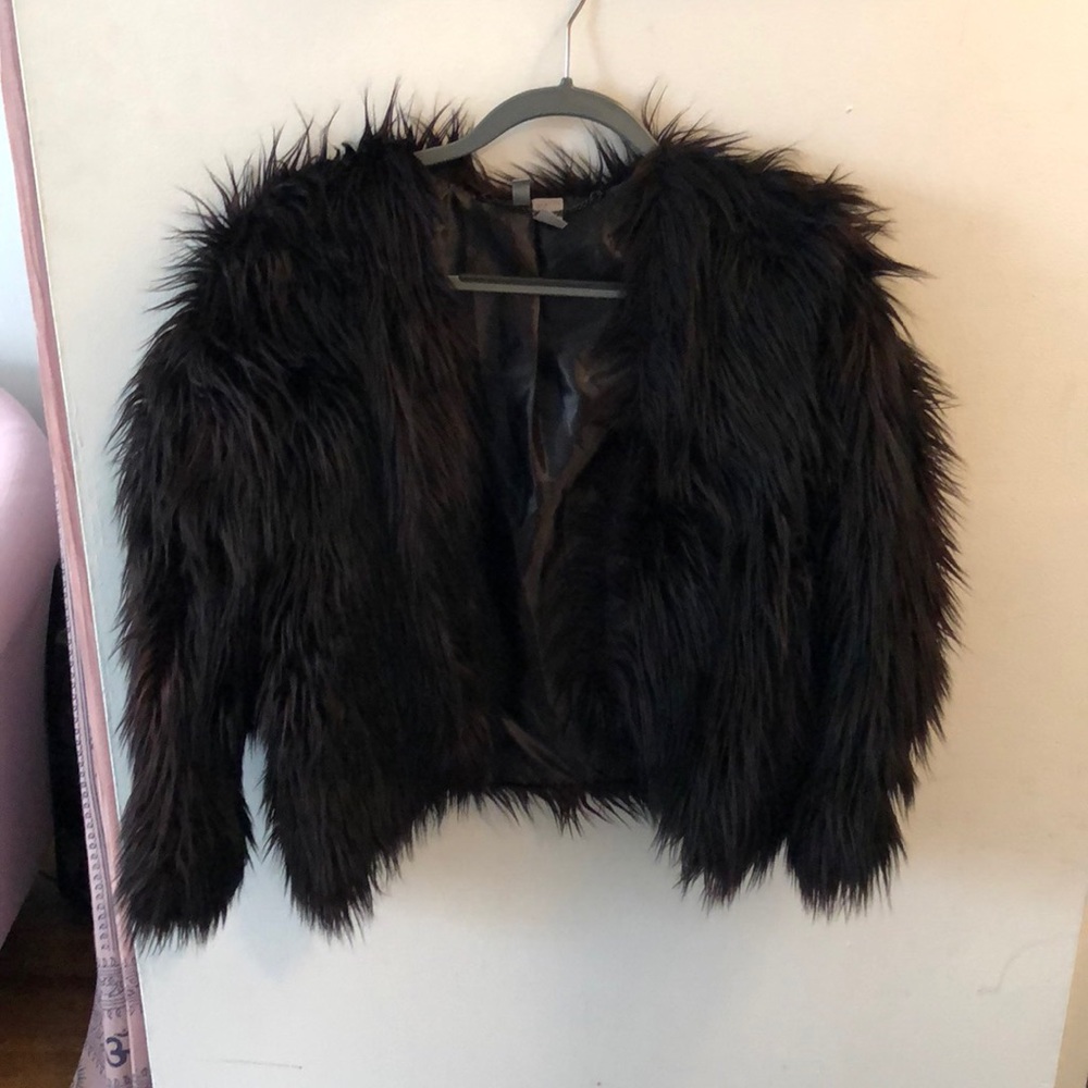 Faux fur jacket